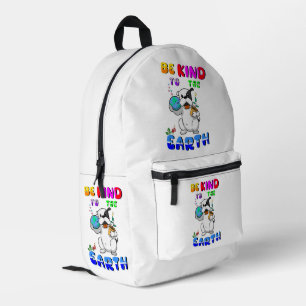 Sei nett zur Erde Bedruckter Rucksack