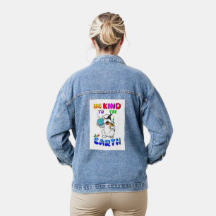 Sei nett zur Erde Jeansjacke