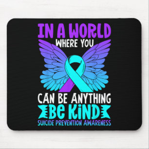 Sei netter Schmetterling Aquamariner Lila Ribbon S Mousepad