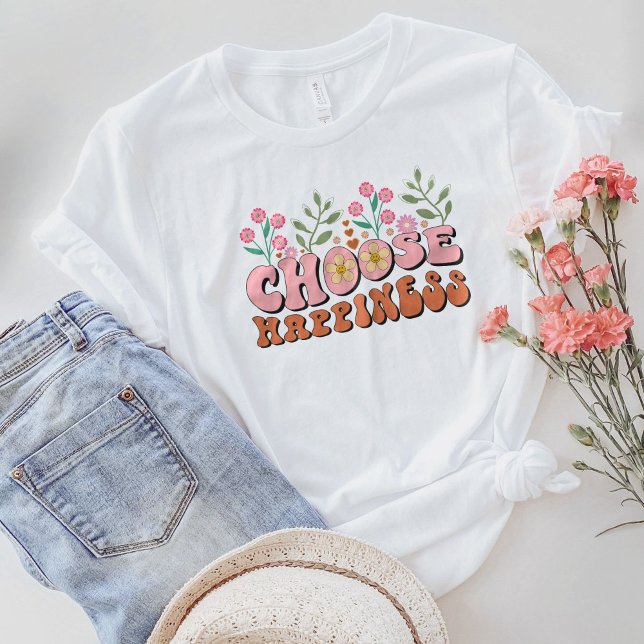 Sei nettes Shirt, wähle Glück. T-Shirt (Von Creator hochgeladen)