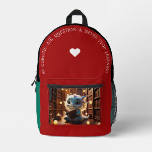Sei neugierig... bedruckter rucksack