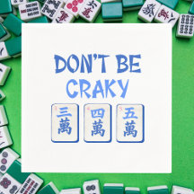 Sei nicht Craky Mahjong Blue Crak Tiles