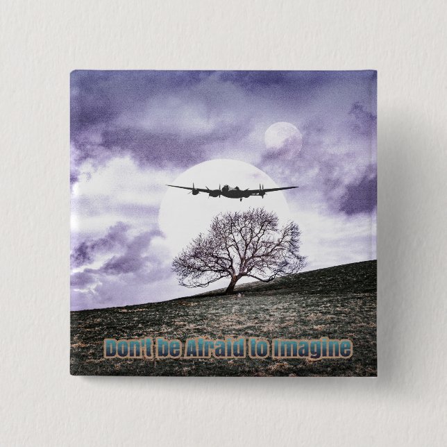 Sei nicht davor, dir vorzustellen button (Vorderseite)