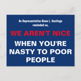 Sei nicht Eklig zu armen Menschen Postkarte