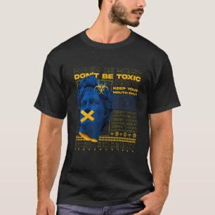 Sei nicht giftig Biogefährdung Vaporwave Ästhetik T-Shirt
