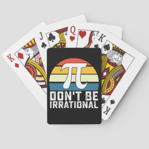 Sei nicht irrationale Pi-Day-Mathematik Spielkarten