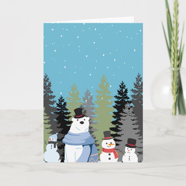 "Sei nicht misstrauisch", Weihnachtskarte Feiertagskarte (Vorderseite)