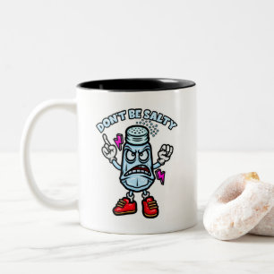 Sei nicht salzig zweifarbige tasse