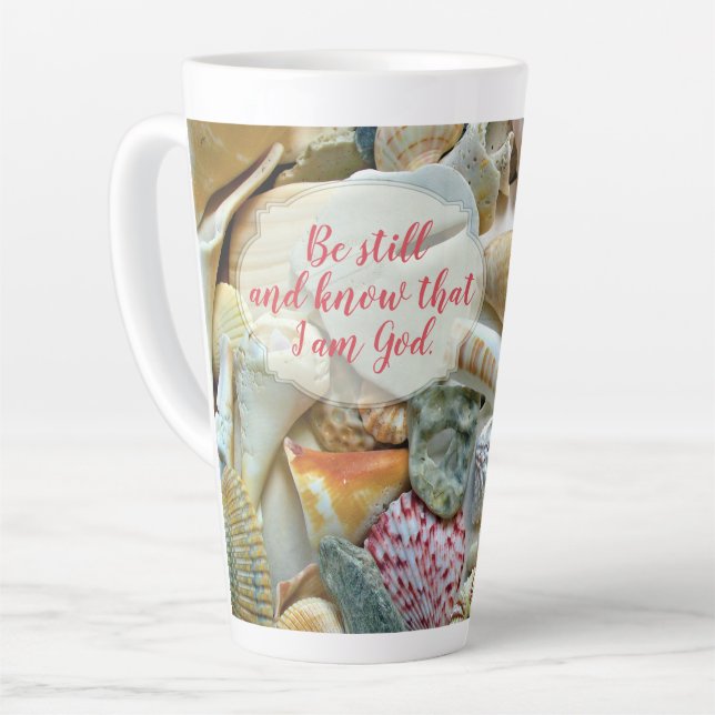 Sei noch Christliche Schrift Hübsche Muscheln Milchtasse (Linke Ecke)
