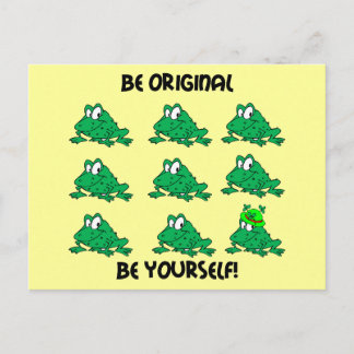 Sei original Irish Frosch Postkarte