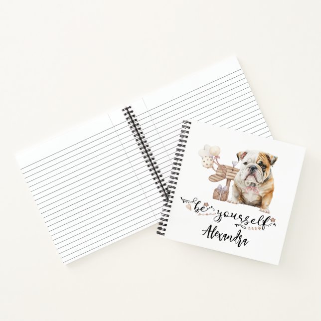Sei Personalisierter Bulldogist Notizbuch (Innenseite)