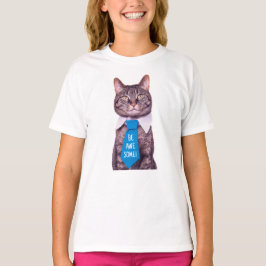 "Sei PHANTASTISCH!" Katze in blauer Krawatte, Ihre T-Shirt