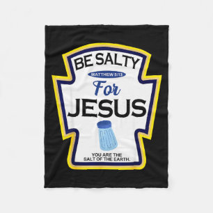 Sei salzig für Jesus Gewürz Gewürz christlich Hall Fleecedecke