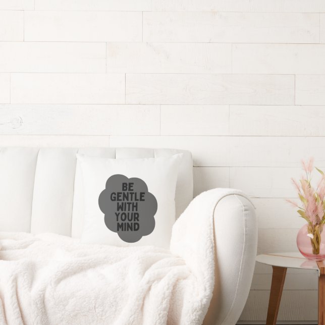 "Sei sanft mit deinem Geist" Wellness-Angebot Kissen (Liege)