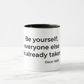 Sei selbst tasse