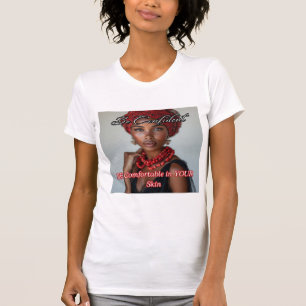 Sei selbstbewusst weißes kurzärmeliges Damen-T-Shi T-Shirt
