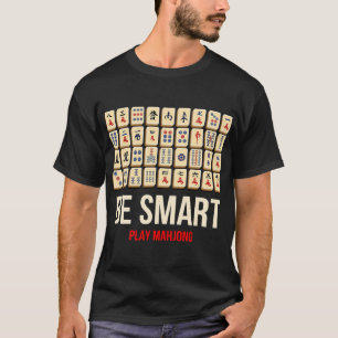 Sei Smart Play Mahjong Illustration Novelty Graphi T-Shirt