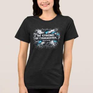Sei stark - Sei mutig Tri-Blend Shirt