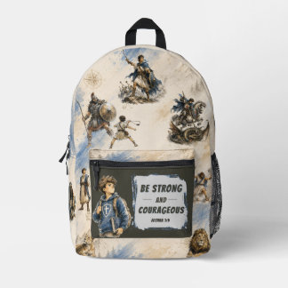 Sei stark und mutig - Bibelhelden-Rucksack Bedruckter Rucksack
