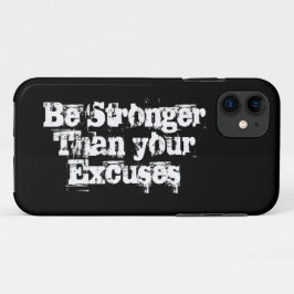 Sei stärker als deine Ausreden, inspirierend Case-Mate iPhone Hülle