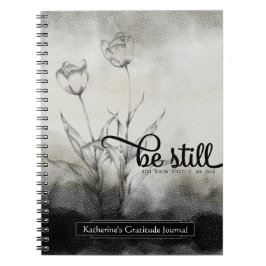 Sei still Bible Verse Journal Notizblock
