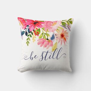 Sei still floral  kissen
