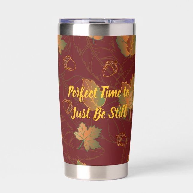 Sei Still Herbstlaub Thermobecher (Vorderseite)