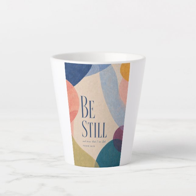 SEI STILL | Psalm 46:10 Christlich Milchtasse (Vorderseite)