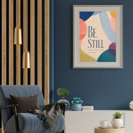 SEI STILL | Psalm 46:10 Christlich Poster