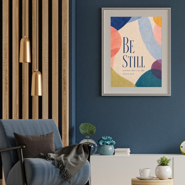 SEI STILL | Psalm 46:10 Christlich Poster (Von Creator hochgeladen)