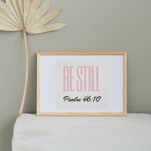 Sei still Psalm 46:10 Kinderzimmer Dekor Poster