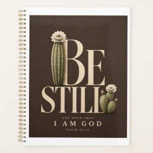 SEI STILL Psalm 46:10 Planer Walnuss