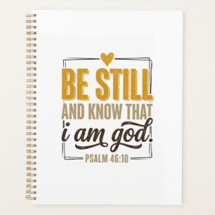 Sei still Psalm 46_10 Vintage Christliches Shirt D Planer