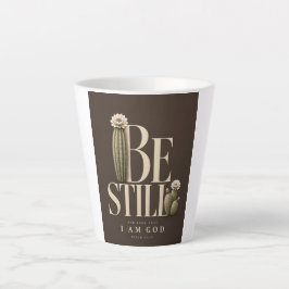SEI STILL | Psalm 46:10 | Walnut Milchtasse