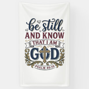 Sei Still Und Erkenne Christlicher Psalm 460 Shirt Banner