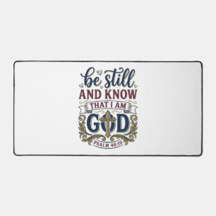 Sei Still Und Erkenne Christlicher Psalm 460 Shirt Schreibtischunterlage