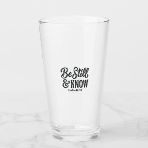 Sei Still Und Erkenne Psalm 46_10 Christliches T-S Glas