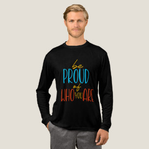 Sei stolz auf das, was du bist Tri-Blend shirt