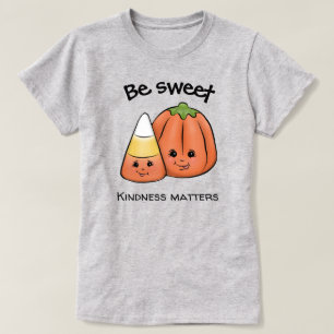 Sei süß Halloween Candy Corn & Pumpkin T-Shirt