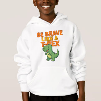 Sei tapfer wie ein Dino | Niedlich Kids Apparel Hoodie