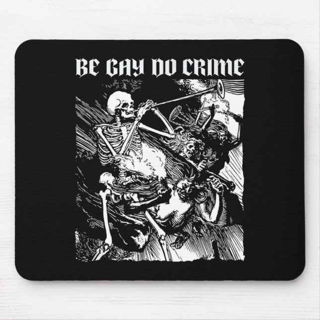 Sei tu schwules Verbrechen Mousepad (Vorne)