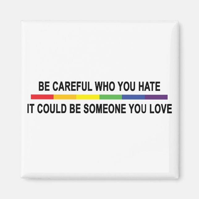 Sei vorsichtig mit dem, was du hasst! magnet (Vorne)