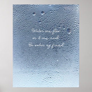 Sei Wasser, ruhiges Wasser Wandkunst Poster