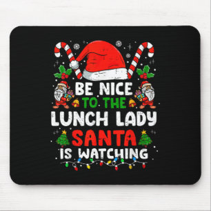 Sei Weihnachten nett zur Mensaverpflegerin, Santa  Mousepad