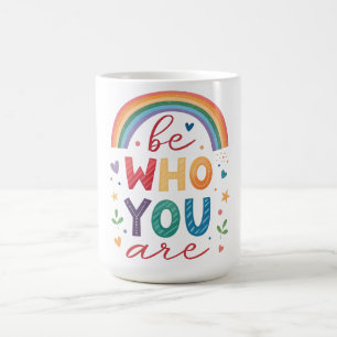 Sei, wer du bist kaffeetasse