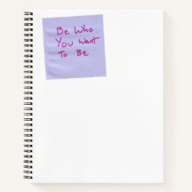 Sei, wer du Gewollt hast, um ein Notebook zu sein