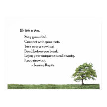 Sei wie ein Baum Inspiration Wall Art Print