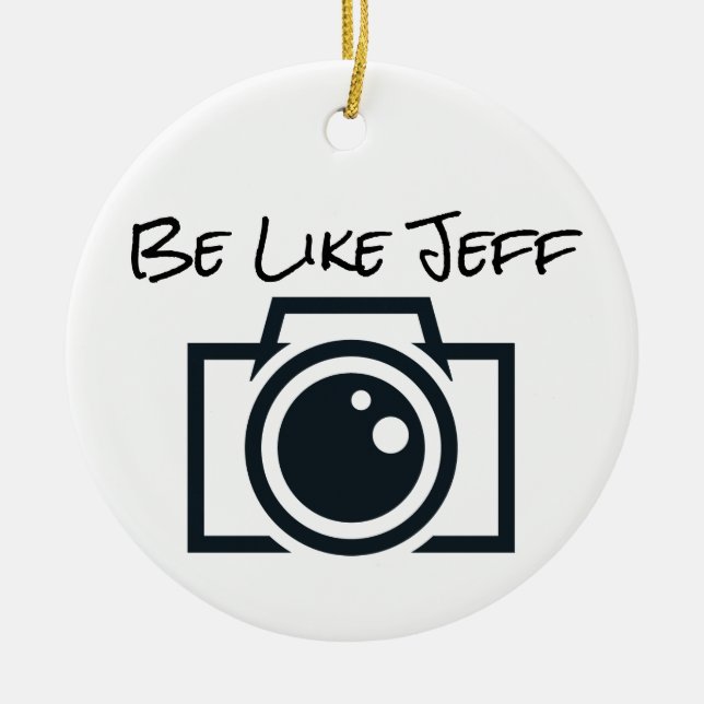 Sei wie Jeff Christmas Keramik Ornament (Vorne)