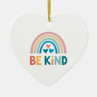 Sei wie Rainbow Keramik Ornament