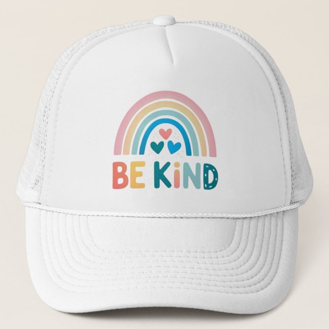 Sei wie Rainbow Truckerkappe (Vorderseite)